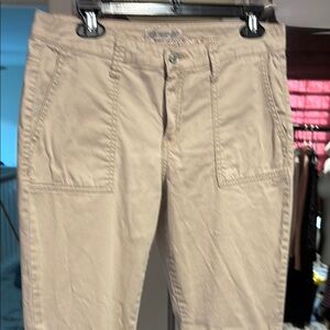 🌺 Vintage America Tan Ankle Cropped Jeans